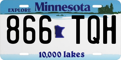 MN license plate 866TQH