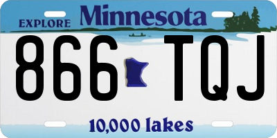 MN license plate 866TQJ