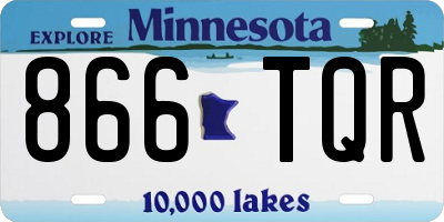 MN license plate 866TQR