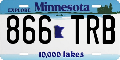 MN license plate 866TRB