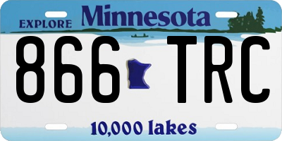 MN license plate 866TRC