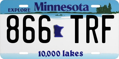 MN license plate 866TRF