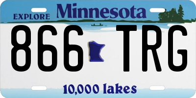 MN license plate 866TRG