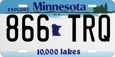 MN license plate 866TRQ