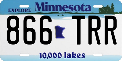 MN license plate 866TRR