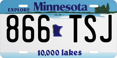 MN license plate 866TSJ