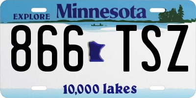 MN license plate 866TSZ