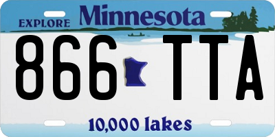 MN license plate 866TTA