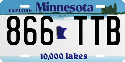 MN license plate 866TTB