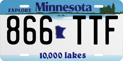 MN license plate 866TTF