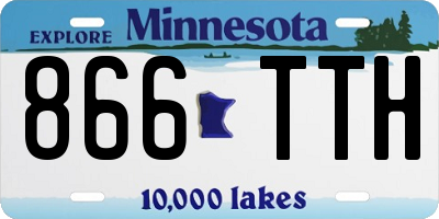 MN license plate 866TTH