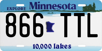 MN license plate 866TTL