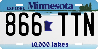 MN license plate 866TTN