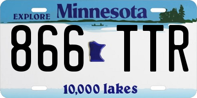 MN license plate 866TTR
