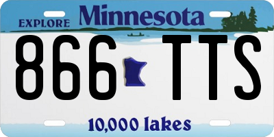 MN license plate 866TTS