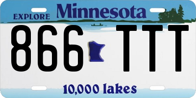 MN license plate 866TTT