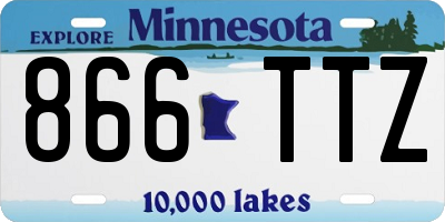 MN license plate 866TTZ