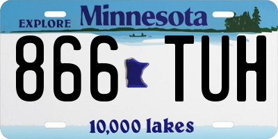 MN license plate 866TUH