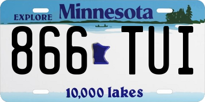 MN license plate 866TUI