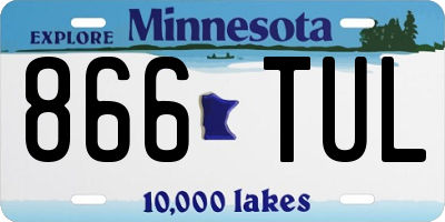 MN license plate 866TUL