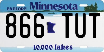 MN license plate 866TUT