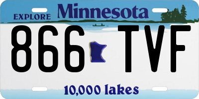 MN license plate 866TVF