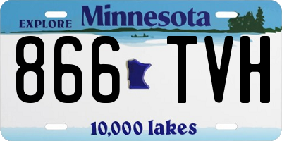 MN license plate 866TVH