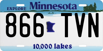 MN license plate 866TVN