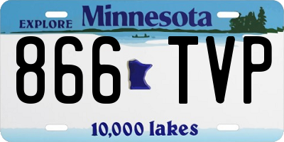 MN license plate 866TVP