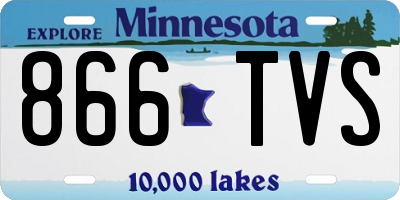 MN license plate 866TVS