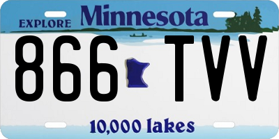 MN license plate 866TVV