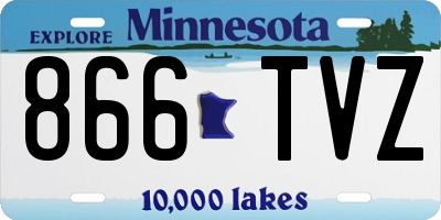 MN license plate 866TVZ