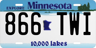 MN license plate 866TWI