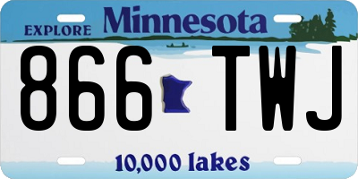 MN license plate 866TWJ