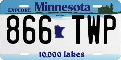MN license plate 866TWP