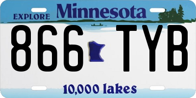 MN license plate 866TYB
