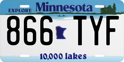 MN license plate 866TYF