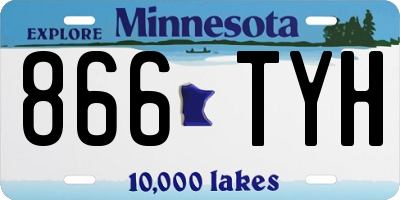 MN license plate 866TYH