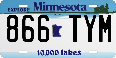 MN license plate 866TYM
