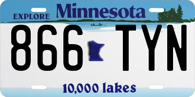 MN license plate 866TYN