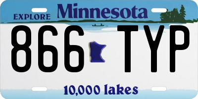 MN license plate 866TYP