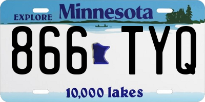 MN license plate 866TYQ