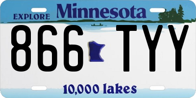 MN license plate 866TYY