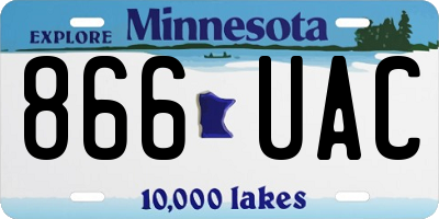 MN license plate 866UAC