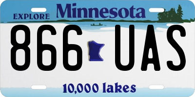 MN license plate 866UAS