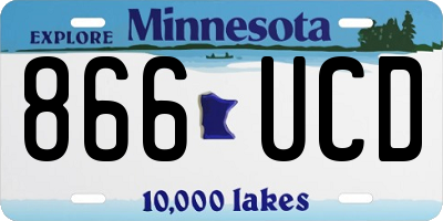 MN license plate 866UCD