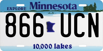 MN license plate 866UCN