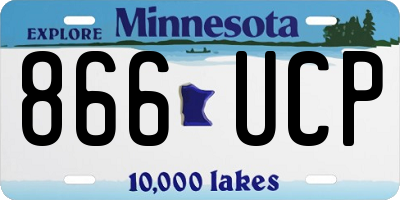 MN license plate 866UCP