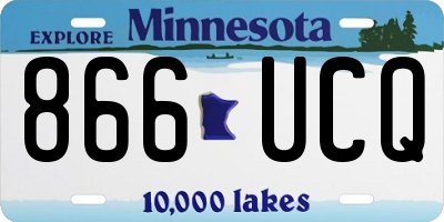 MN license plate 866UCQ