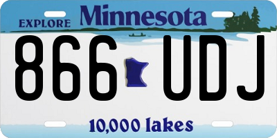 MN license plate 866UDJ